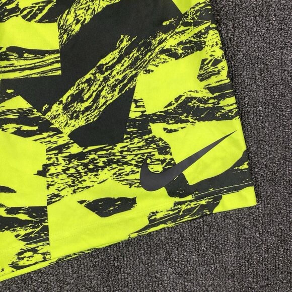 Nike Dri Fit Basketball Shorts Men Athletic Training Volt Yellow Size Medium - Picture 3 of 6